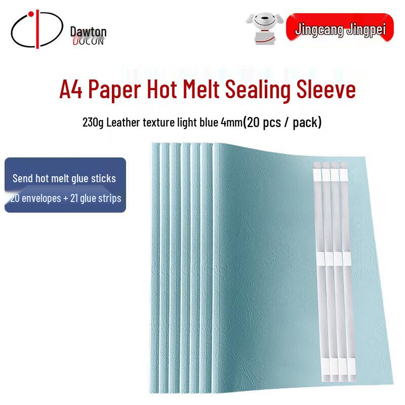 

DOCON A4 Printable Thermal Binding Covers with Adhesive Strips 4mm (20 Covers + 21 Strips)