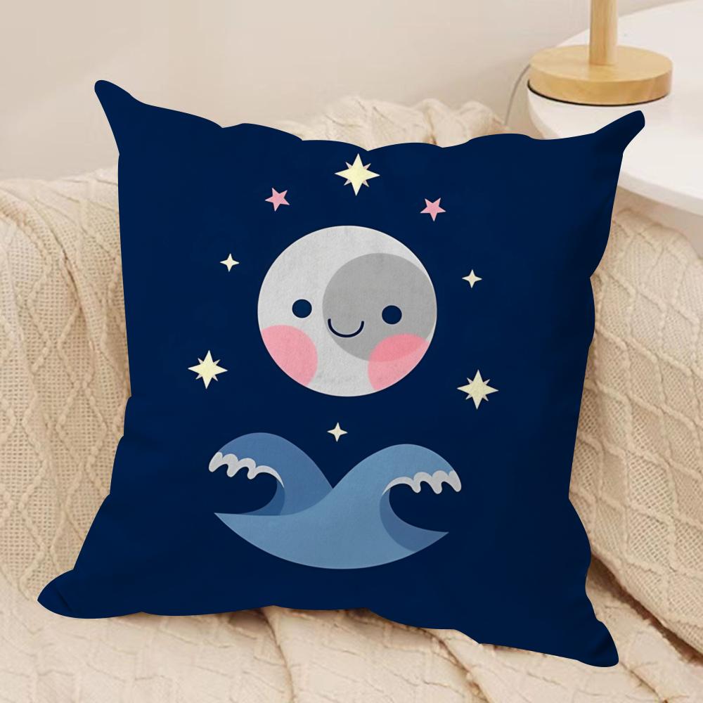 Cute Animal Cushion Cover Soft Plush Fabric DoubleSided Printed Cushion Covers for All Seasons Modern Home Decor
