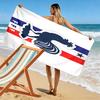 Majestic Rooster Silhouette Print Beach Towel, Quick Drying, Suitable for Travel, Outdoor Sports, Jogging, the Beach and Swimming, Gift
