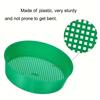 3Pcs Plastic Soil Sieve Filter Mesh for Soil Stone Sifting Filtration Home Garden Flower Plant Nursery Tools (Green)
