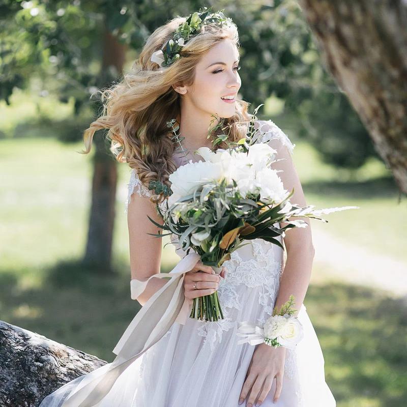 10 Stück Handgelenksblume Perle Kristall Korsage Brautjungfer Kinder Handblume Hochzeit Wunderschöne Braut Hochzeitsarmbänder Mädchen Schmuck