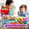 Arts and Crafts Supplies for Kids - Craft Art Supply Kit for Toddlers Age 4 5 6 7 8 9 - All In One D.I.Y. Crafting School Kindergarten Homeschool Supp