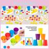 Classification Color Cup Overlapping Game Children Puzzle Toy For Motor Skills