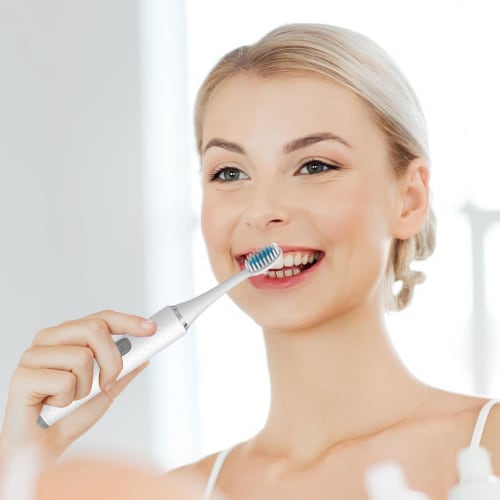 Wuasrgih Electric Toothbrush for Adults, Travel Electric Toothbrush - Adult Electric Toothbrush with 5 Modes | Lightweight Vibrating Toothbrush with S