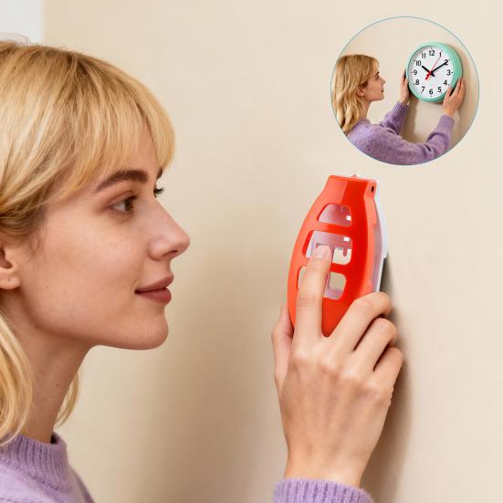 Measure Picture Frame Level Green Bubble Design Ergonomic Handle Double-Ended Handrail with Built-in High-Precision Metal Ruler