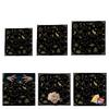 Practical Foldable Night Theme Tarots Cloth Easy To Clean Velvets Divination Mat Fabric Texture for Spiritual Practices