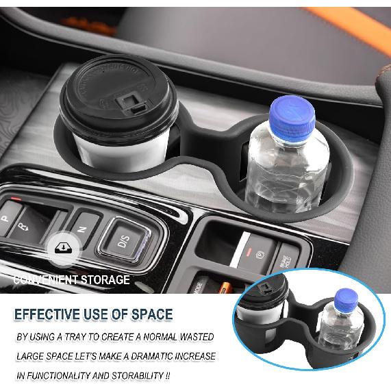 2026 Passport Center Console Cup Holder,For 2026 Honda Passport Accessories TPE Material Cupholder Coaster Liner Compatible With 2026 Honda Passport