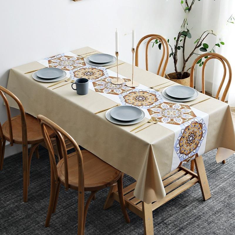 

Водонепроникна, Маслостійка, Миюча ПВХ Скатертина, Готельна Скатертина, Скатертина на Кавовий Столик, Стійка до Плям Скатертина, Зносостійка 90*90cm