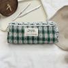 Plaid Cosmetic Bag for Women Christmas Gift Travel Makeup Organizer Portable Storage Pouch Autumn Winter New Style