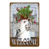 Enjoy Our Garden Kitchen FLowers Metal Tin Sign Farmhouse Home Retro Wall Painting Art Decor Beer Wine Farm Party Poster YL