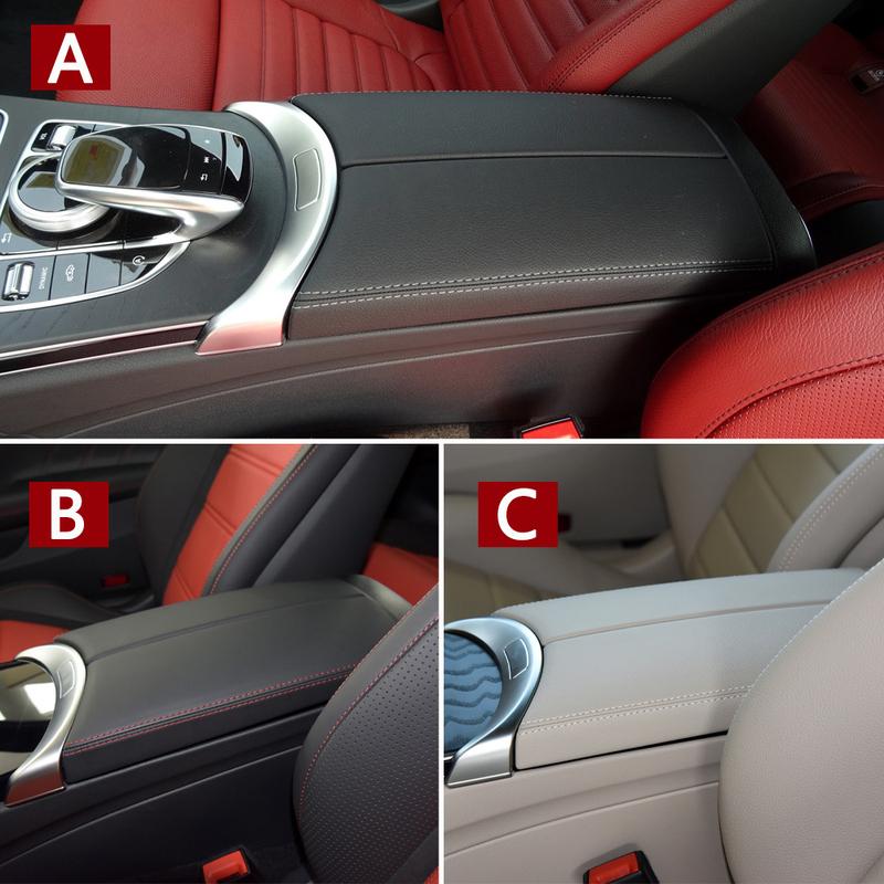 Auto Mittelkonsolen Deckel Armlehnen Abdeckung Leder Panel Für BENZ C GLC W205 W253 X253 Coupe Cabrio C200 C250 C300 GLC200 GLC300