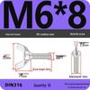 304 Stainless Steel Hand-Tightening Butterfly Weld Screws - Ram Horn M4 M5 M6 M8