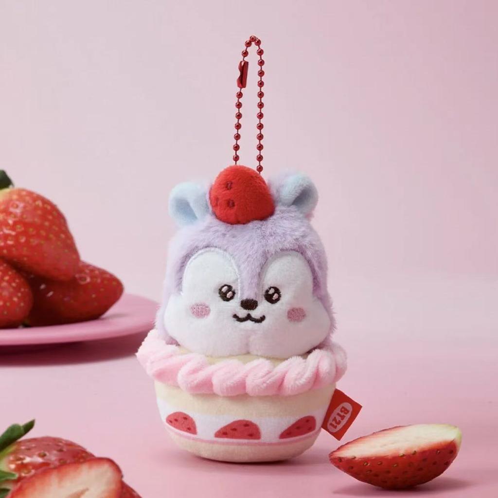 BTS BT21 Strawberry Party Series Plush Doll Kpop Plush Toy