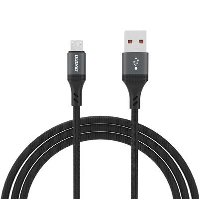 Dudao L3SM USB-A - MicroUSB 3A 1.2m Cable with Braid - Black