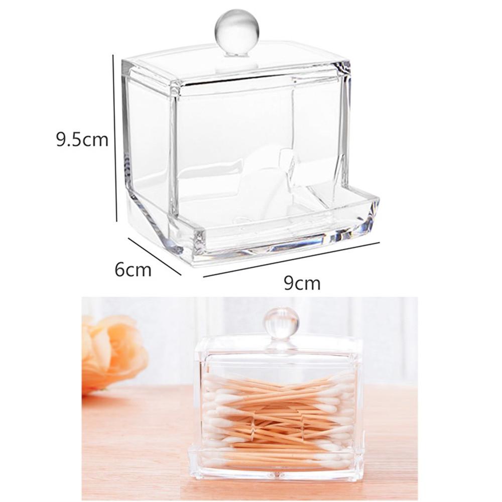 

Акриловый прозрачный органайзер, держатель для ватных палочек, косметическое хранилище, ватный диск, прозрачный контейнер, лак для ногтей, помада, пуховка China