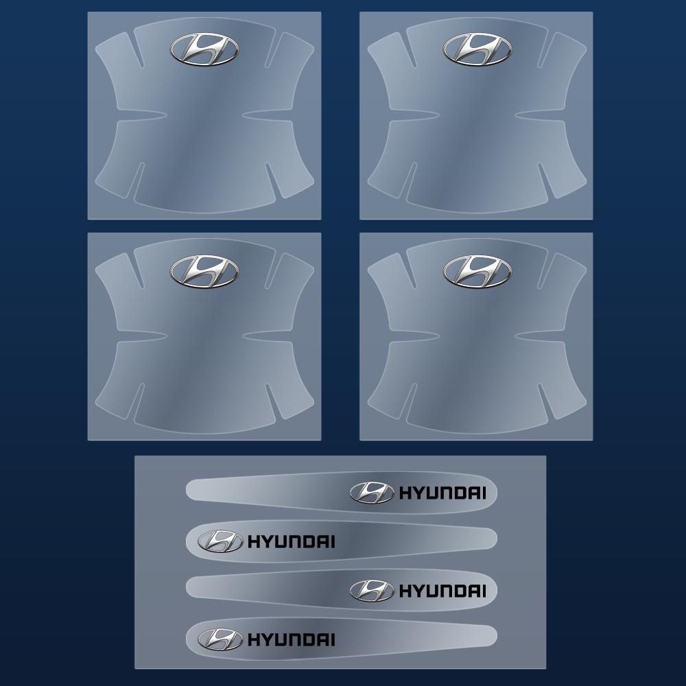 4/8Pcs Universal Car Door Bowl Anti-scratch Sticker Clear Door Bowl Handle Protection Sticker Auto Accessories For Hyundai I10 vf1