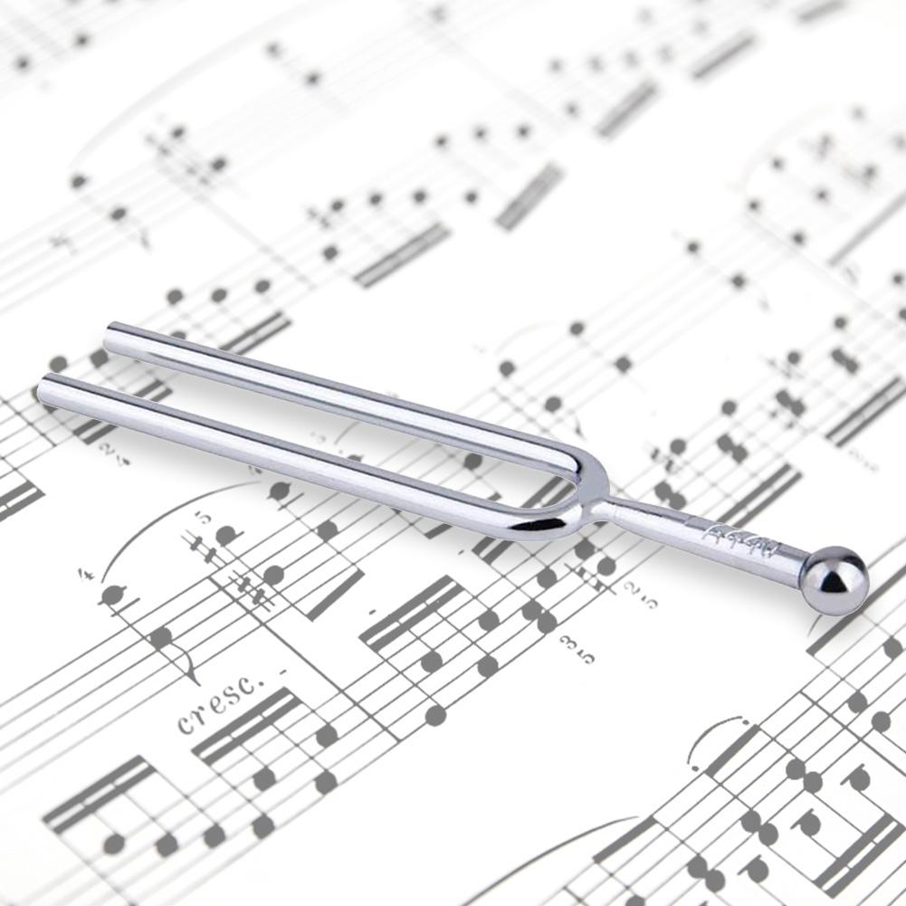 440Hz A Tone Tuning Fork Violin Tuner Hammer Stainless Steel Musical Tuning Fork Lightweight Portable Tuner with Storage Box