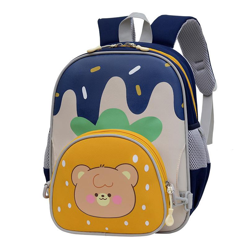 Large Capacity Lightweight Nylon Kindergarten Backpack For Kids With Breathable Design