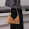 First layer vegetable tanned cowhide premium shoulder dumpling bag, commuting versatile large capacity leather hobo armpit bag