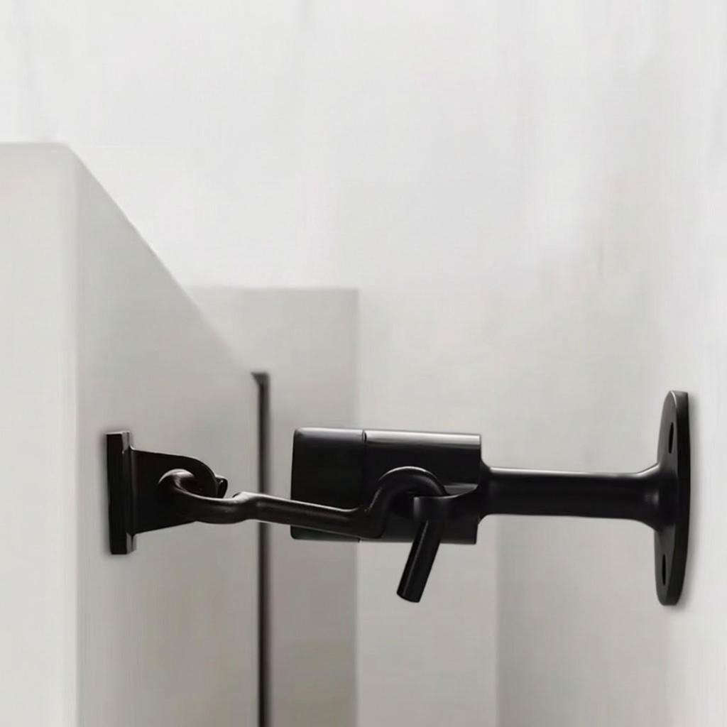 Stainless Steel Door Stopper with Hook Rust Resistant Heavy Duty Mounting Hardware