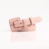 Elegant Japanese & Korean Women's Stone Pattern Buckle Leather Belt