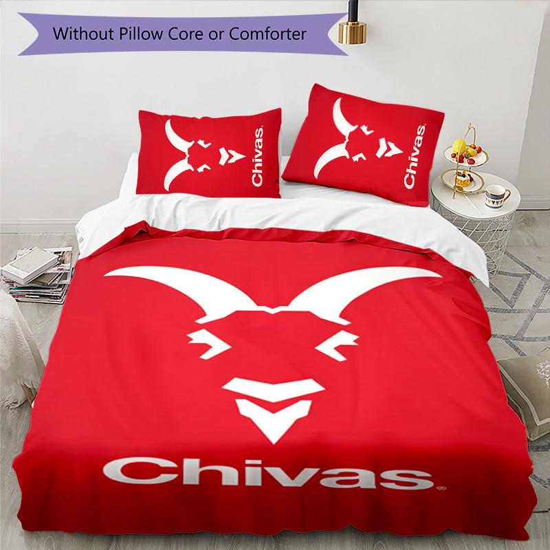 USA FC 3pcs Bedding Set Duvet Cover Closure Includes 1 Duvet Cover & 2 Pillowcases for All Seasons Bedroom Home Dorm Decor