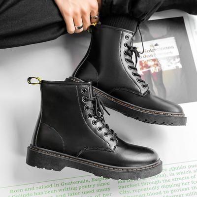 Automne nouvelles bottes Martin chaussures en cuir pour hommes chaussures habillées chaussures d'affaires pour hommes chaussures montantes tendance décontractées