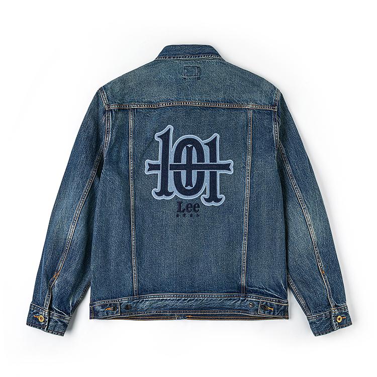 Lee Denim Jackets Men's Medium Dark Blue Lapel Moderate Straight Fit LMT011002203414A09289