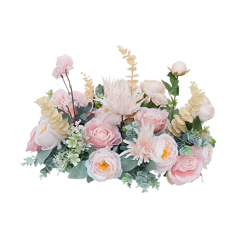 Pastorales Seidenblumenarrangement für Wohnzimmer oder Esstisch-Dekoration