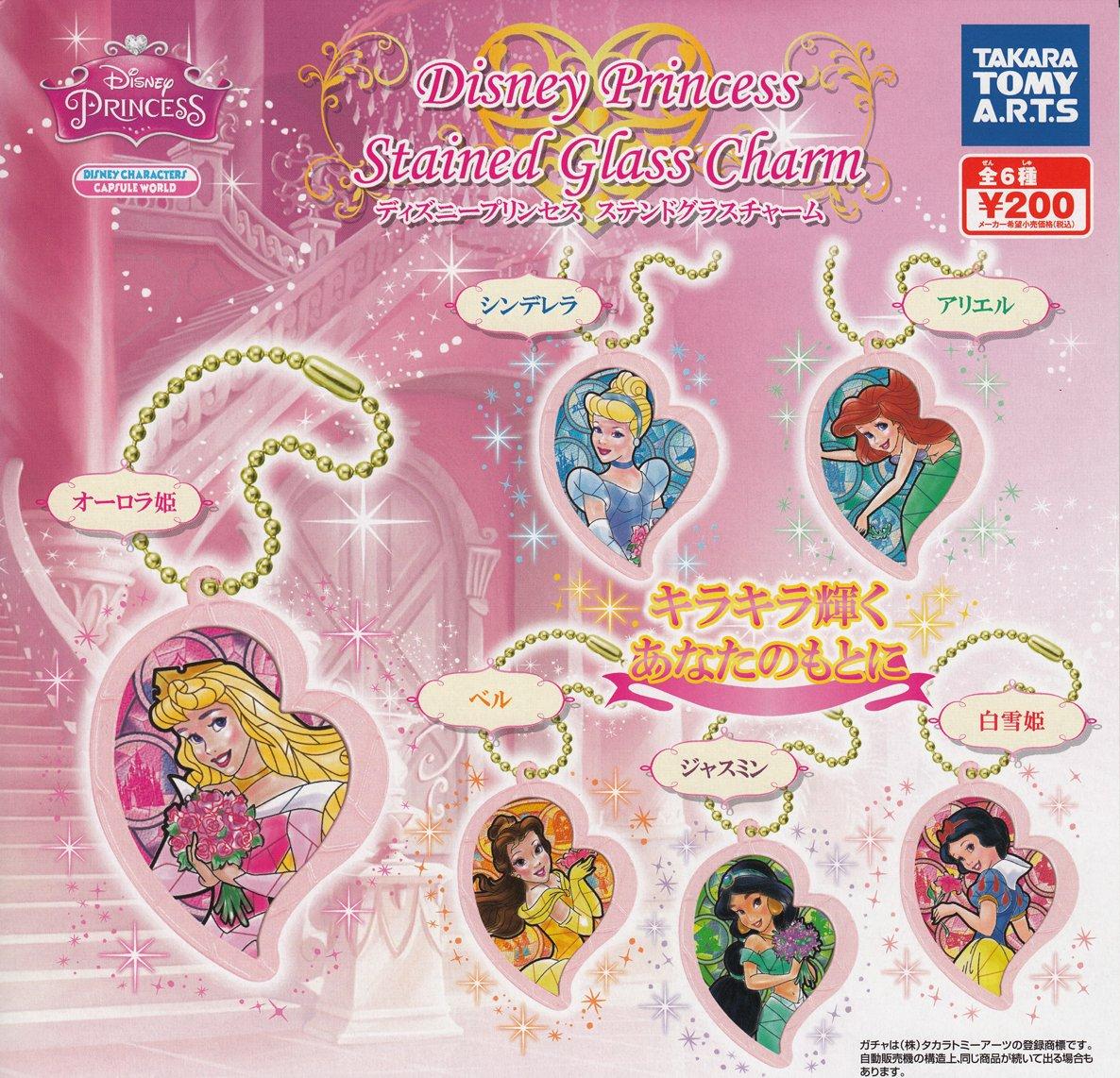 

Disney Princess набор из 6 видов витражных подвесок Gacha Gacha