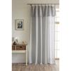 Lot de 2 voilages ajustables + 8 anneaux pince 140 x 270 cm Polyester effet chambray "Dua" Le fil d'Ariane - 2x140x270 - Dua Galet