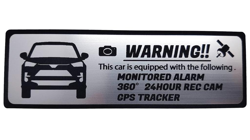 [Honami Works] RAIZE Security Emblem 24-hour Surveillance Dash Cam GPS Tracker Sticker