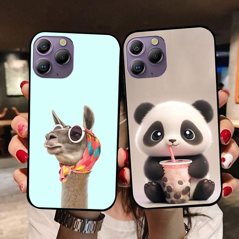 For Blackview A96 A85 A100 A200 Pro Phone Case Lovely Panda Cartoon Painting Soft Siliocne Coque For Blackview A60 Pro Covers