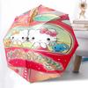 1pc Hello Kitty Automatic Opening/Closing Umbrella with Foldable Design, 8-Rib Iron Frame Outdoor Umbrella, Ideal Gift for Fans, Travelers, Daily Use,