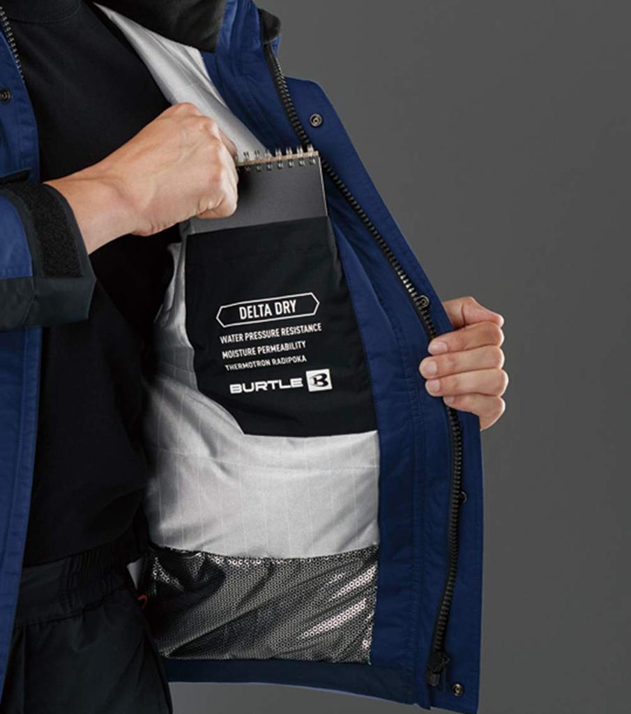 BURTLE Waterproof and Cold Weather Jacket 7610 3 Navy 5L (Unisex)