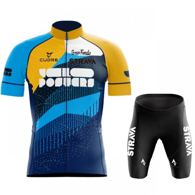 Team Version Cycling Clothes Short-sleeved Suit Pants Breathable Sweating M