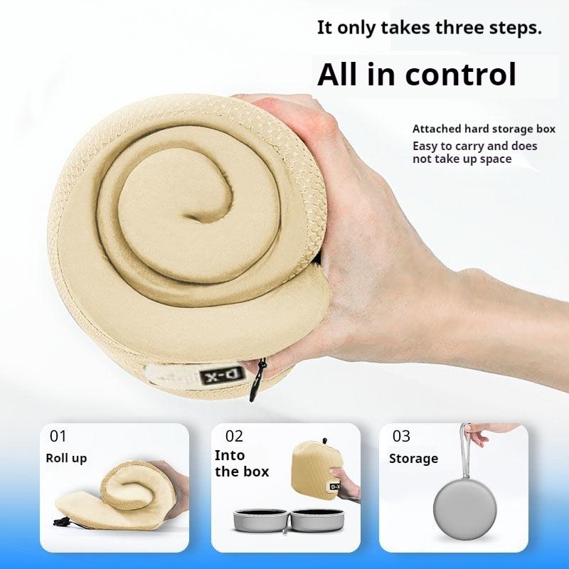 Travel Pillow U-Shape Pure Memory Foam Neck Pillow For Airplane Office Nap Cervical Pillows Flight Sleeping Head Neck Support