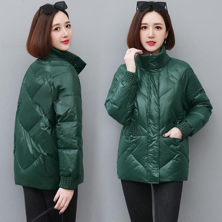 2024 New Winter Women Down Cotton Jacket Warm Loose Fit Fashion Coat Slimming Moms Outerwear