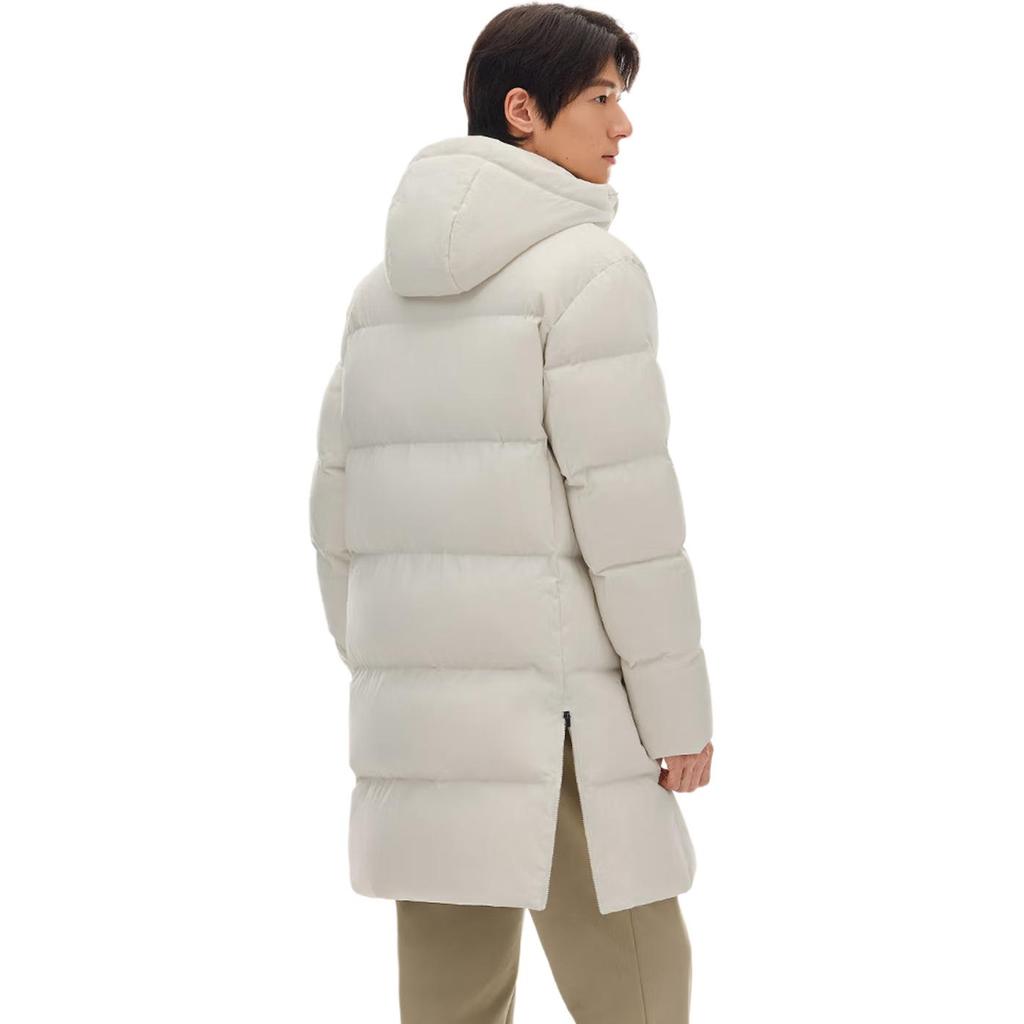 Anta Casual Letter Hooded Versatile Warm Mid-Length Down Jacket Men outerwear 152617914-1