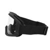 Windproof Goggles Eye Protection Adjustable Strap for Outdoor Cycling Welding MountaineeringBlack Frame Transparent Lens