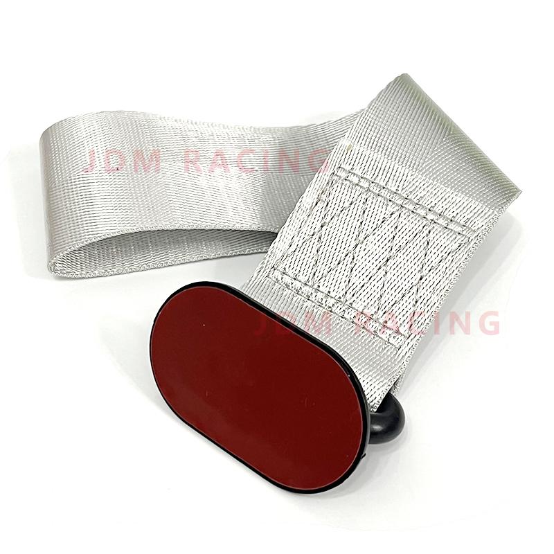 1Pcs Car Color Pendant Tow Strap Belt Tow Rope Sticker Ribbon Car Decorations Sticker Trailer Ropes Bumper Towing Strap