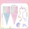 Stylish Fabric Party Decoration Ice Cream Cone Shaped Bowknot Ornament for Students Kids Celebration Gift