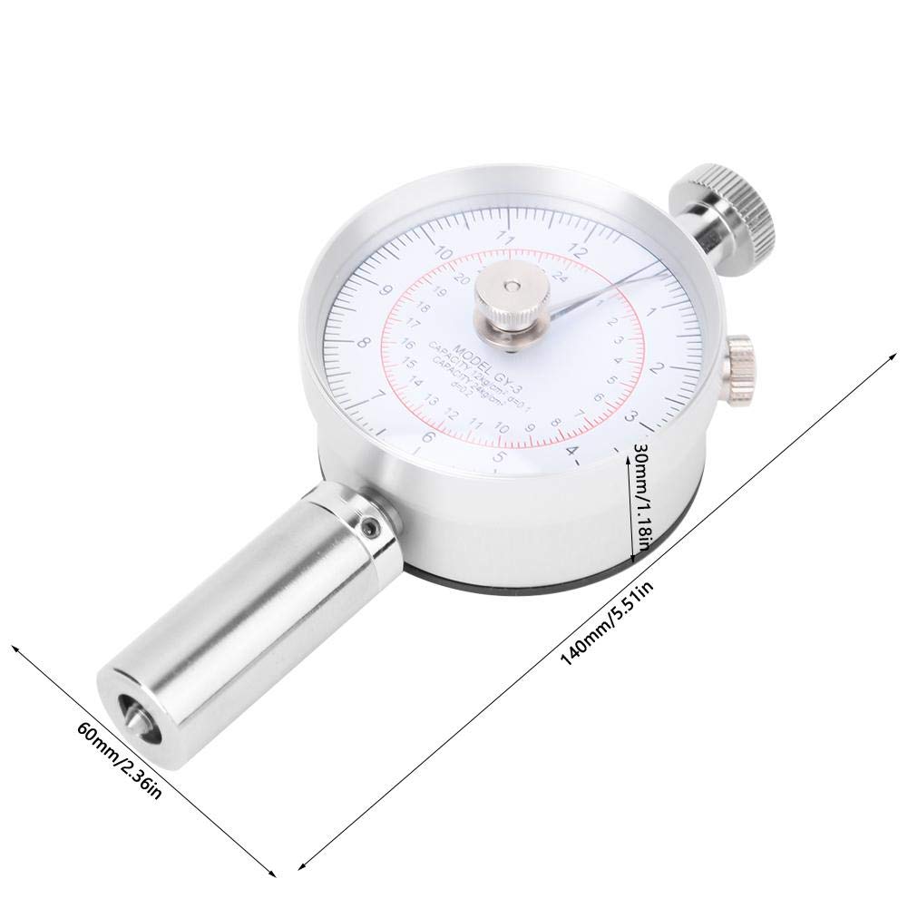 Fruit Hardness Fruit Sclerometer Farm Fruit Hardness Tester with Measuring Head GY-3 Tester, (0.5-24 Kg/cm²)