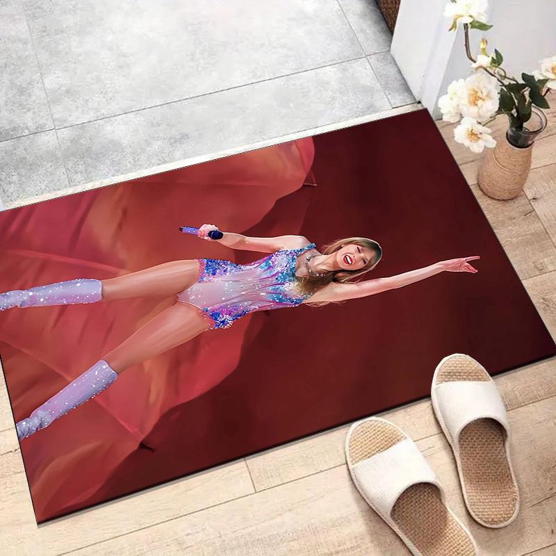 1pc Taylor Swift1 Design Printed Area Rug Carpet for Bedroom Living Room Home Decor Rugs Mat Non Slip Mat Rug for Bedside