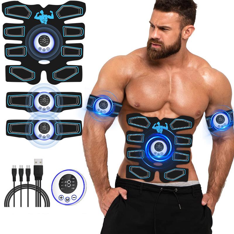 EMS Core Sculpting Device Electric Abdominal Trainer for Home Fitness Belly Fat Reduction Muscle Toning
