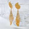 Bohemian Beach-Style Conch Earrings for Women