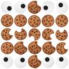 Set of 25 Lovely Cookie Cartoon Embroidery Patches Without Sewing Fabric Decorations for Projects