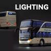 1:30 Scale Double-decker Business Bus Alloy Model Toy Car Sound Light Pull Back 5 Doors Opened Simulation Vehicle Models Toys