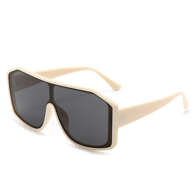 New Style Large-frame One-piece Sunglasses For Fashionable Street Photography Trendy Sunglasses With an Instagram Vibe For Women