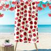 Cute Ladybugs and Hearts Pattern Beach Towel Quick-drying for Travel Outdoor Sports Jogging Beach and Swimming